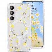 Samsung A27 mágneses dupla lézernyomott tok, Átlátszó - Image 2