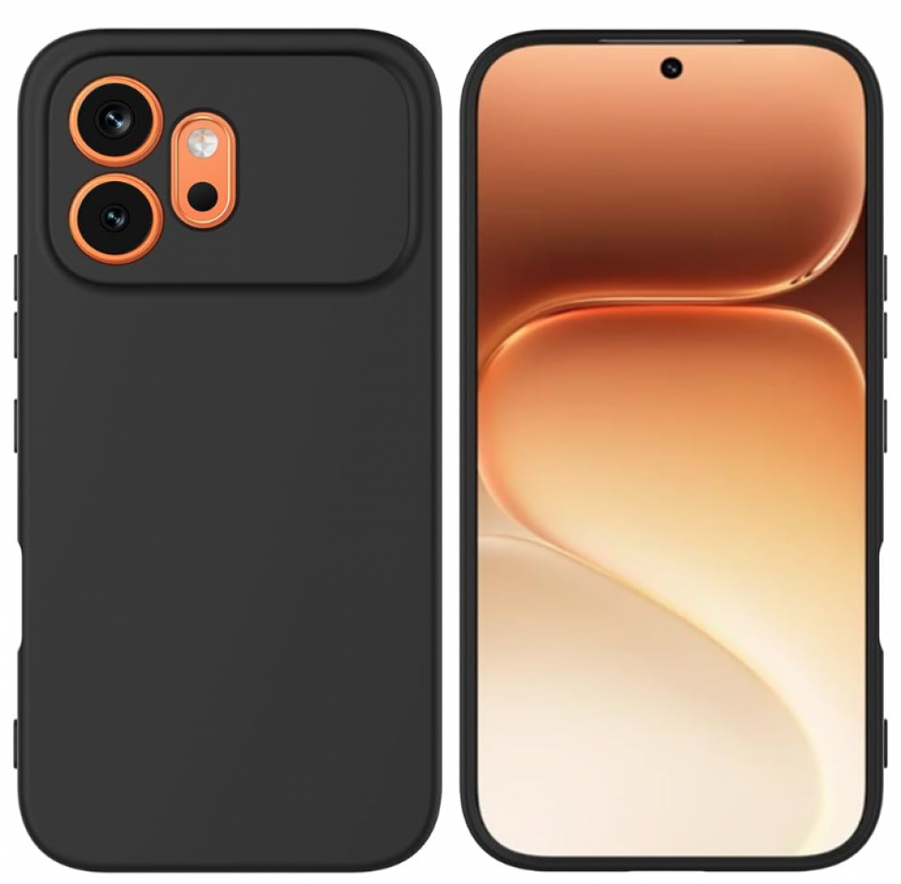 Premium szilikon tok, Honor 600, Fekete