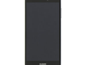 Huawei P8/P9 Lite (2017) kompatibilis LCD modul kerettel, OEM jellegű, fekete, Grade S+