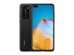 Huawei P40 Silicone Cover, gyári szilikon tok, fekete
