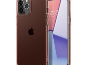 Spigen Crystal Flex Apple iPhone 12 Pro Max tok, Rose Crystal, rózsaszín-átlátszó