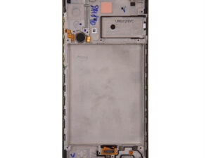 Samsung Galaxy A21s kompatibilis LCD modul kerettel, OEM jellegű, fekete
