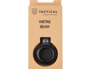 Tactical Apple AirTag bőr kulcstartó, fekete