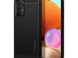Spigen Rugged Armor Samsung Galaxy A32 5G tok, Matte Black, fekete