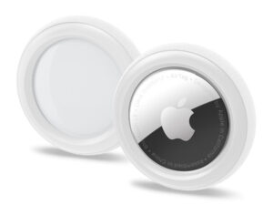 Spigen Silicone Fit Apple AirTag tok, fehér (2db)