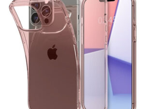 Spigen Crystal Flex Apple iPhone 13 Pro Max tok, Rose Crystal, rózsaszín-átlátszó