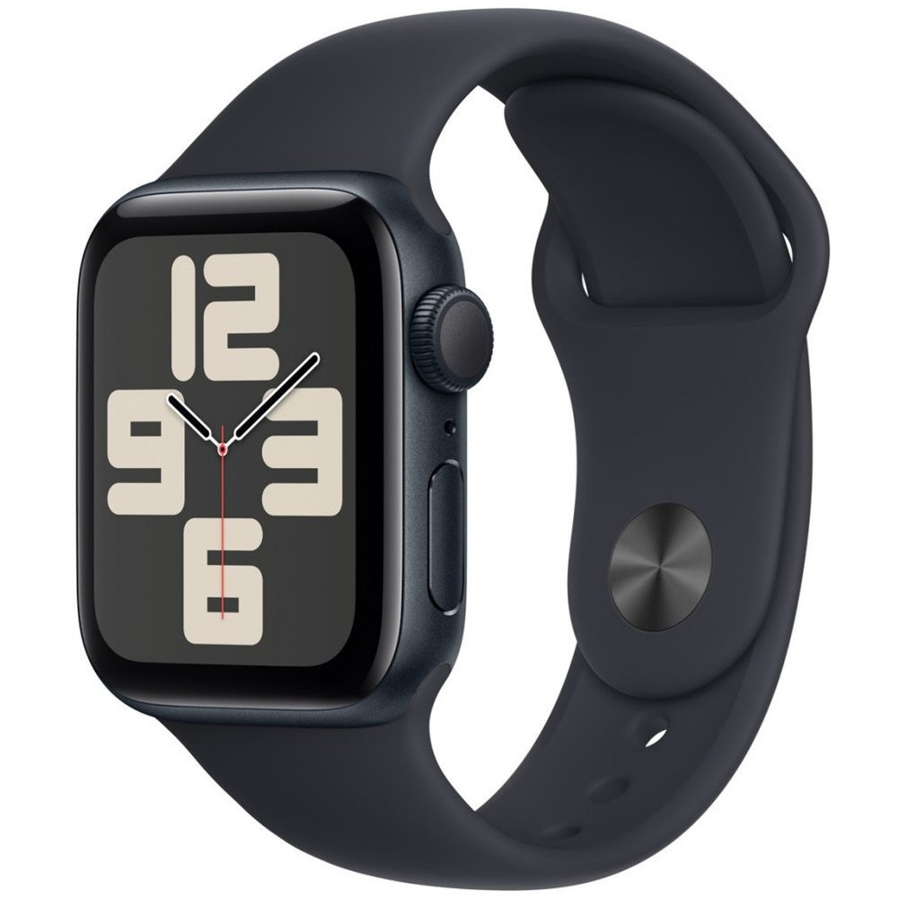 Bemutató készülék, Apple Watch SE (v2) okosóra, 40mm, Fekete alumínium, fekete szíj