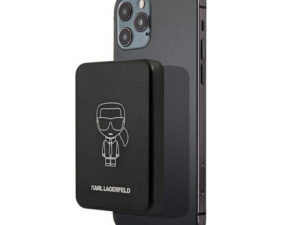Karl Lagerfeld Magsafe Power bank / külső akkumulátor, 3000mAh Li-ion, fekete