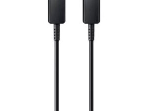 Samsung EP-DN975BBE kompatibilis USB-C / USB-C töltő- és adatkábel, 1m, 5A, fekete, Eco csomagolás
