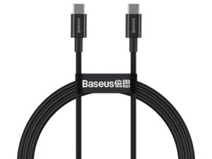 Baseus Superior USB-C / USB-C gyorstöltő töltő- és adatkábel, 1m, fekete