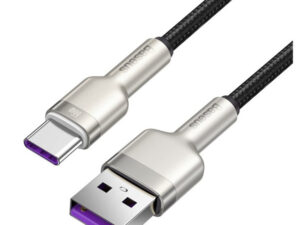 Baseus Cafule USB-C gyorstöltő töltő- és adatkábel, 0,25m, fekete