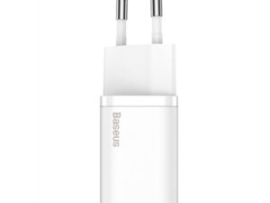 Baseus Super-Si hálózati gyorstöltő adapter USB-C, 20W, fehér
