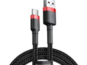 Baseus Cafule USB / USB-C gyorstöltő töltő- és adatkábel, 1m, piros-fekete