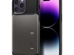 Spigen Slim Armor Apple iPhone 14 Pro Max tok, Black, fekete