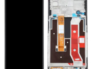 Oppo A72 5G kompatibilis LCD modul kerettel, OEM jellegű, fekete, Grade S+