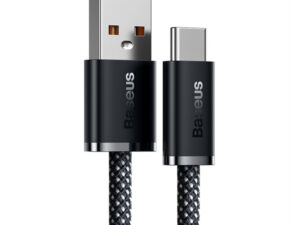 Baseus Dynamic USB / USB-C gyorstöltő töltő- és adatkábel, 100W, 1m, szürke
