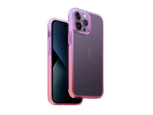 Uniq Combat Duo Apple iPhone 14 Pro Max, szilikon tok, lila/rózsaszín