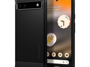 Spigen Rugged Armor Google Pixel 6a tok, Matte Black, fekete
