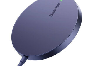 Baseus Simple MagSafe vezeték nélküli töltő, 15W, lila