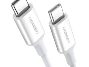 Ugreen US264 USB-C / USB-C gyorstöltő- és adatkábel, 60W, 0,5m, fehér