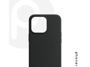 Phoner Apple iPhone 12 Pro Max szilikon tok, fekete
