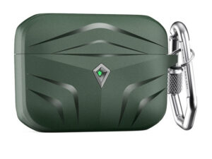 Phoner Rubber Apple Airpods Pro szilikon tok akasztóval, zöld