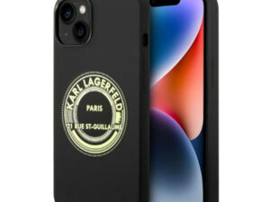 Karl Lagerfeld Silicone RSG Apple iPhone 14 Plus hátlap tok, fekete