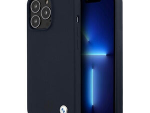 BMW Silicone Signature Apple iPhone 13 Pro Max hátlap tok, kék