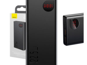 Baseus Adaman Metal Power bank / külső akkumulátor, 20000mAh, 22,5W (fekete)