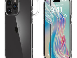 Spigen Ultra Hybrid Apple iPhone 15 Pro Max tok, Crystal Clear, átlátszó