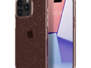 Spigen Liquid Crystal Glitter Apple iPhone 15 Pro tok, csillámos, rózsaszín, átlátszó