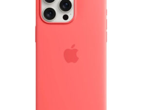 Apple iPhone 15 Plus MagSafe szilikon tok, guava