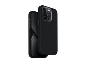 Uniq Lyden Apple iPhone 15 Pro Magsafe Bőr tok, fekete