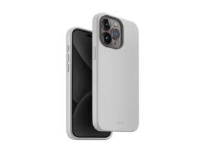 Uniq Lino Hue Apple iPhone 15 Pro Max Magsafe Szilikon tok, szürke