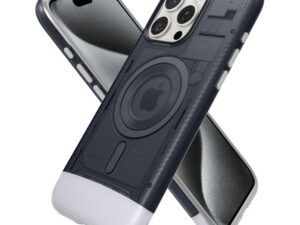 Spigen Classic C1 MagFit Apple iPhone 15 Pro tok, MagSafe Grafit, szürke