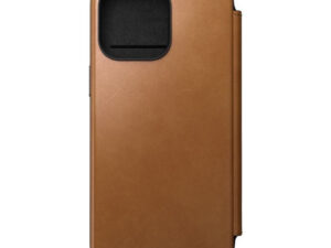 Nomad Modern Leather Folio iPhone 15 Pro Max flip tok, angol barna