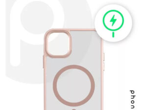Phoner Apple iPhone 15  Pro Hybrid Mag MagSafe kemény hátlap tok, rózsaszín
