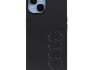 Audi Synthetic Leather Apple iPhone 13 / 14 / 15 tok, fekete