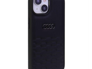 Audi GT Synthetic Leather Apple iPhone 14 Plus / 15 Plus  tok, fekete
