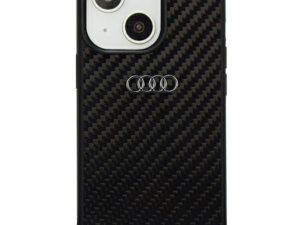 Audi Carbon Fiber Stripe iPhone 13 / 14 / 15 tok, fekete