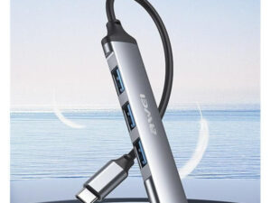 AWEI CL-150T 4xUSB-A HUB, fekete