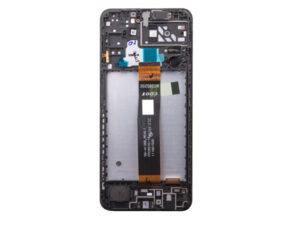 Samsung Galaxy A04s LCD modul kerettel, OEM jellegű, fekete ( A047F )