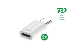 4smarts Lightning - USB-C PD adapter szett, 27W, 2 db