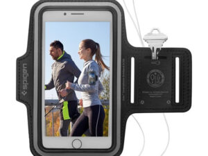 Spigen Dynamic Shield karra rögzíthető telefon tartó, karpánt 6,9" átmérőig, fekete