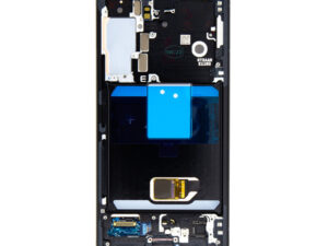 Samsung Galaxy S22 kompatibilis LCD kijelző + érintő, kerettel, grafit, SM-S901B