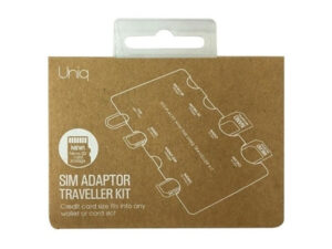 Uniq Sim Adaptor 7in1 utazó rendszerező, adapterhez / bankkártyához, fekete