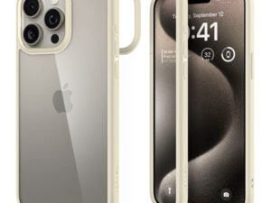 Spigen Ultra Hybrid Mute Apple iPhone 15 Pro Max tok, bézs