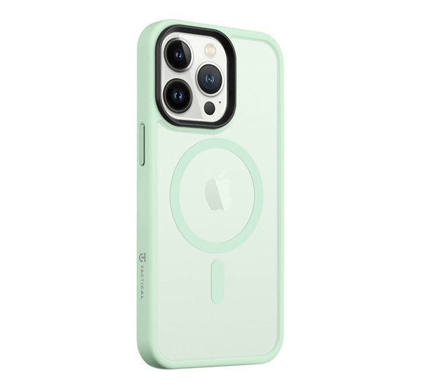 Tactical MagForce Hyperstealth Apple iPhone 13 Pro Magsafe hátlap tok, áttetsző/világoszöld