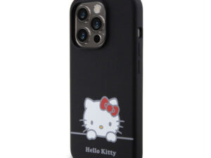 Hello Kitty Liquid Silicone Daydreaming Logo Apple iPhone 15 Pro hátlap tok, fekete