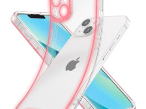 Apple iPhone 12 foszforeszkáló / sötétben világító szilikon tok, rózsaszín